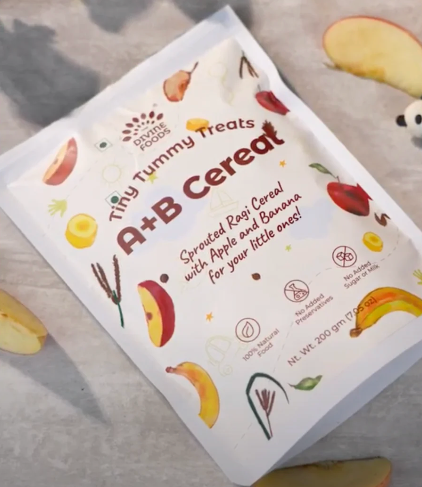 A+B Cereal Sprouted Ragi for Easy Digestion and Natural Weight Gain