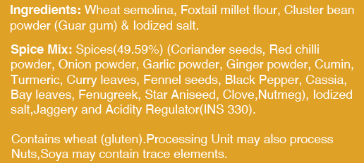 Foxtail Millet Pasta