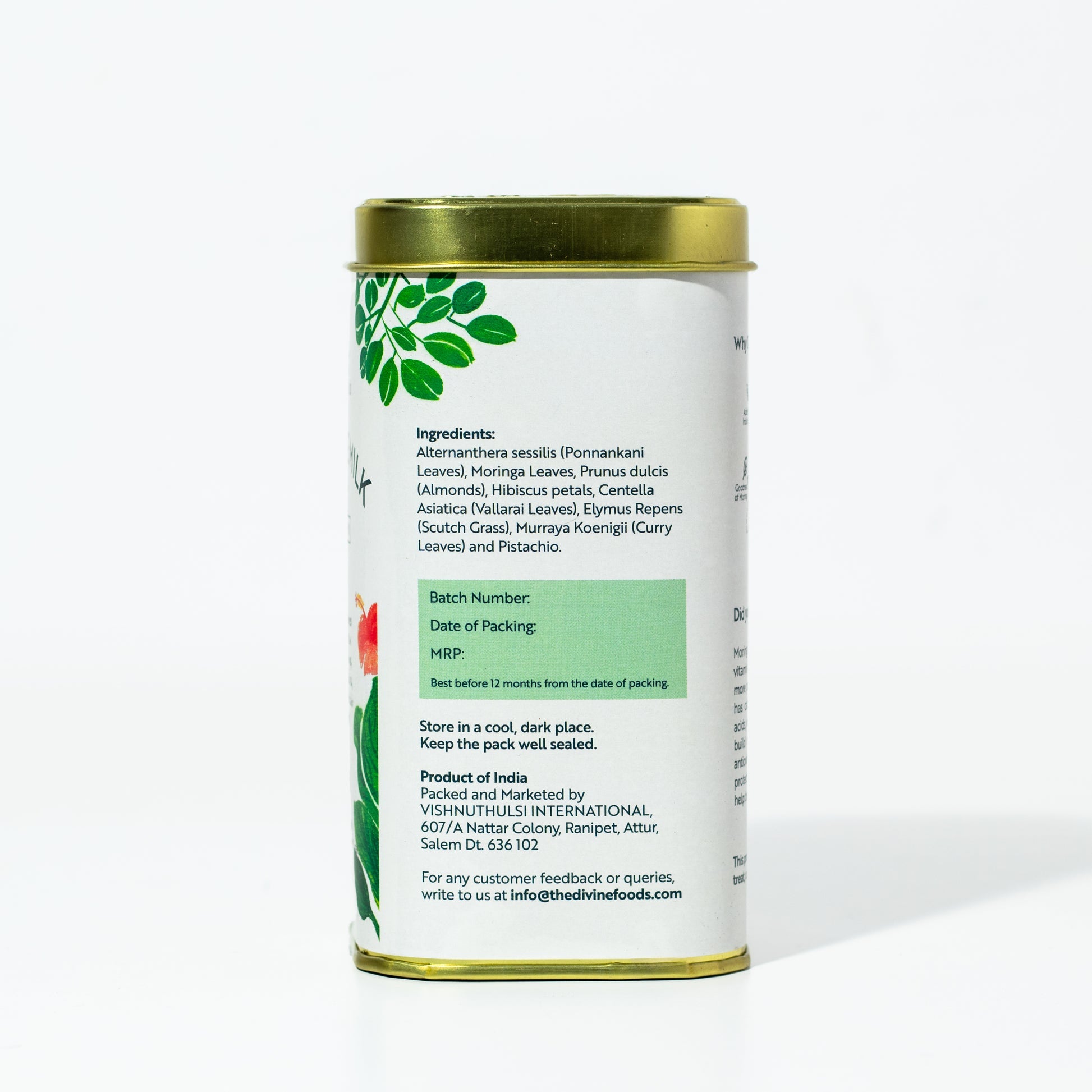 Miracle Milk (Moringa) Instant Latte Mix 250 gm (Natural remedy for PCOS) - Refill Pack