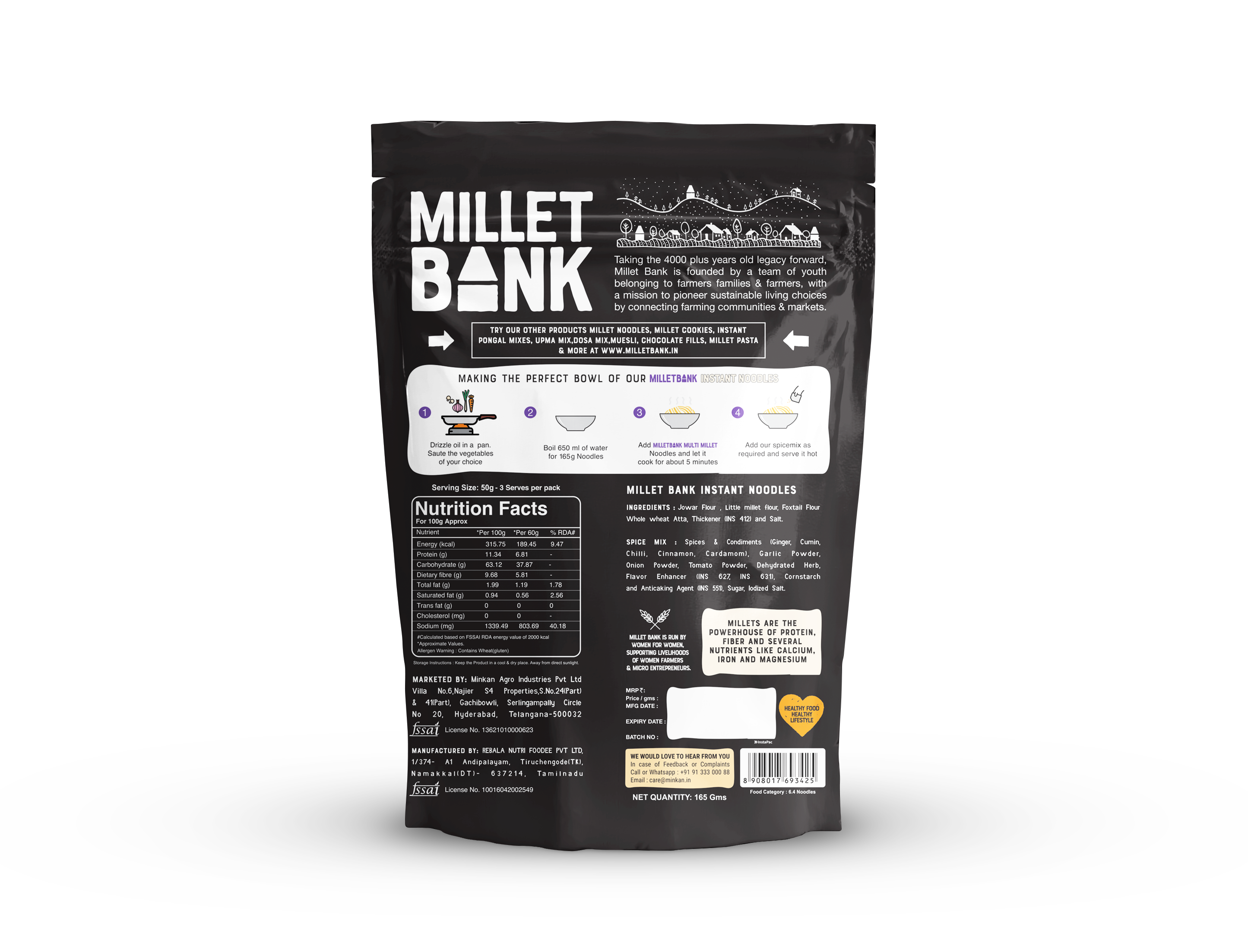 Multi Millet Instant Noodles