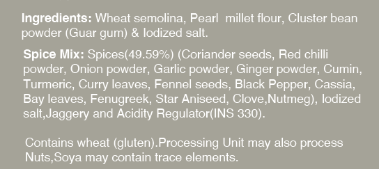 Pearl Millet Pasta