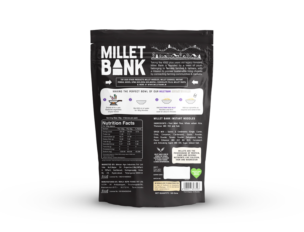 Pearl Millet Instant Noodles