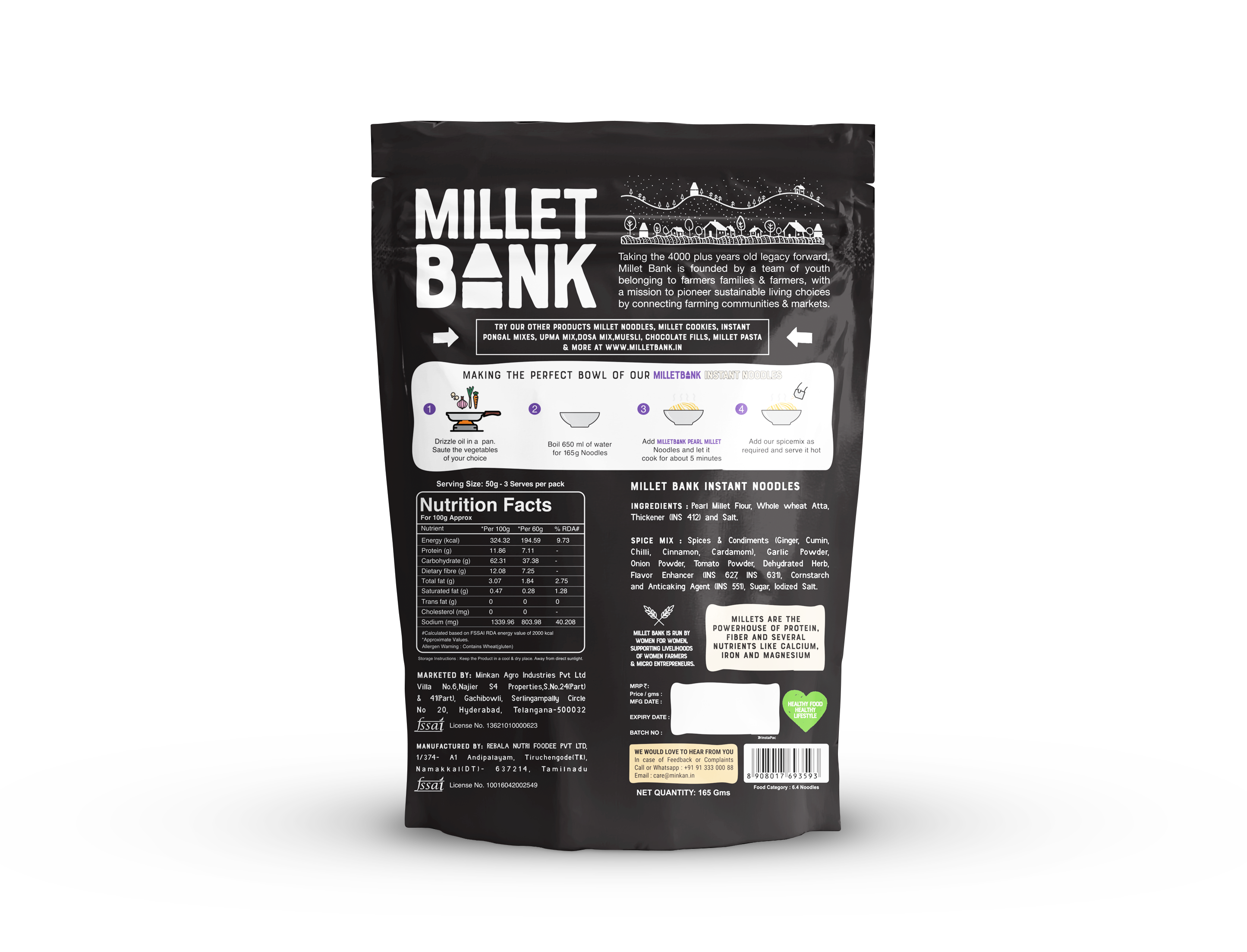 Pearl Millet Instant Noodles
