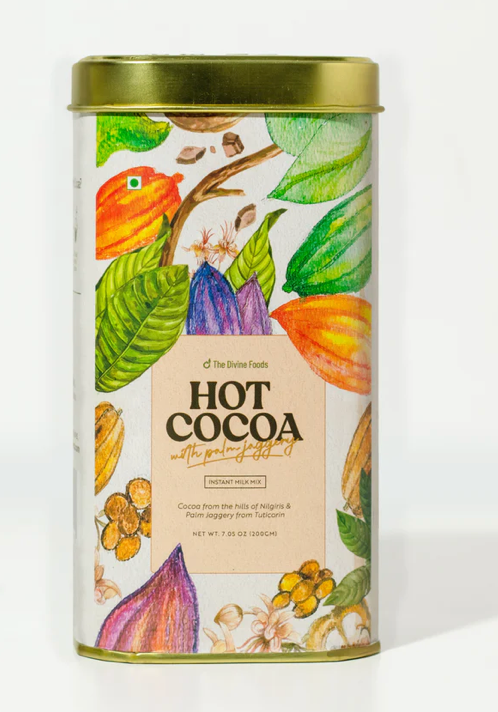 Drinking Chocolate (Hot Cocoa) Instant Mix Made with Palm Jaggery | Finest Jaggery and Cocoa - Refill Pack