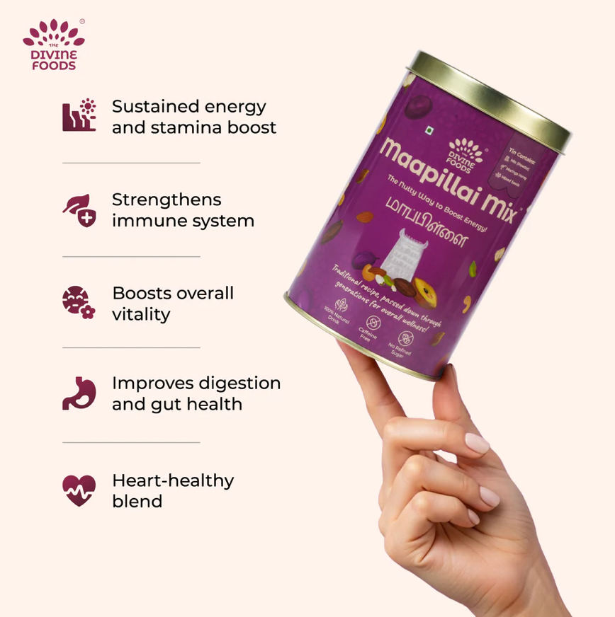 Madurai Maapillai Power Mix Kit (Maapillai mix powder 250 gm + Moringa honey 40 gm+ Premium mixed seeds 50 gm)