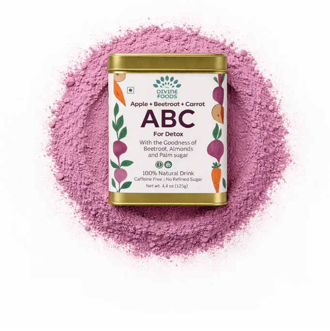 Natural ABC latte Milk Mix (Apple+Beetroot+Carrot) For Skin Glow