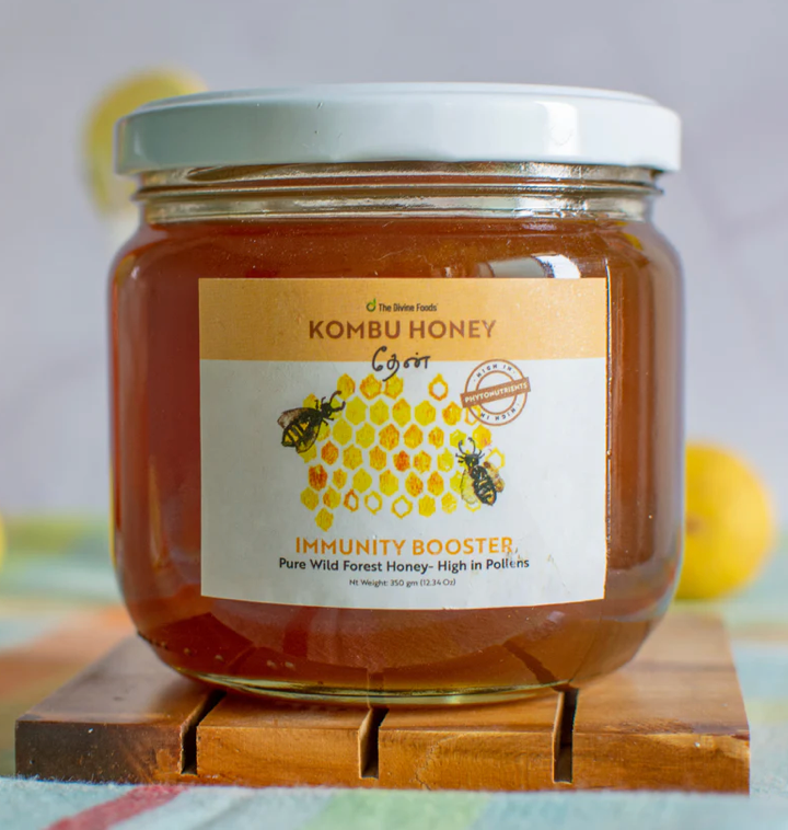 Pure Kombu Honey Single Origin (Unprocessed Honey With High High Pollen Content) - 350 gm