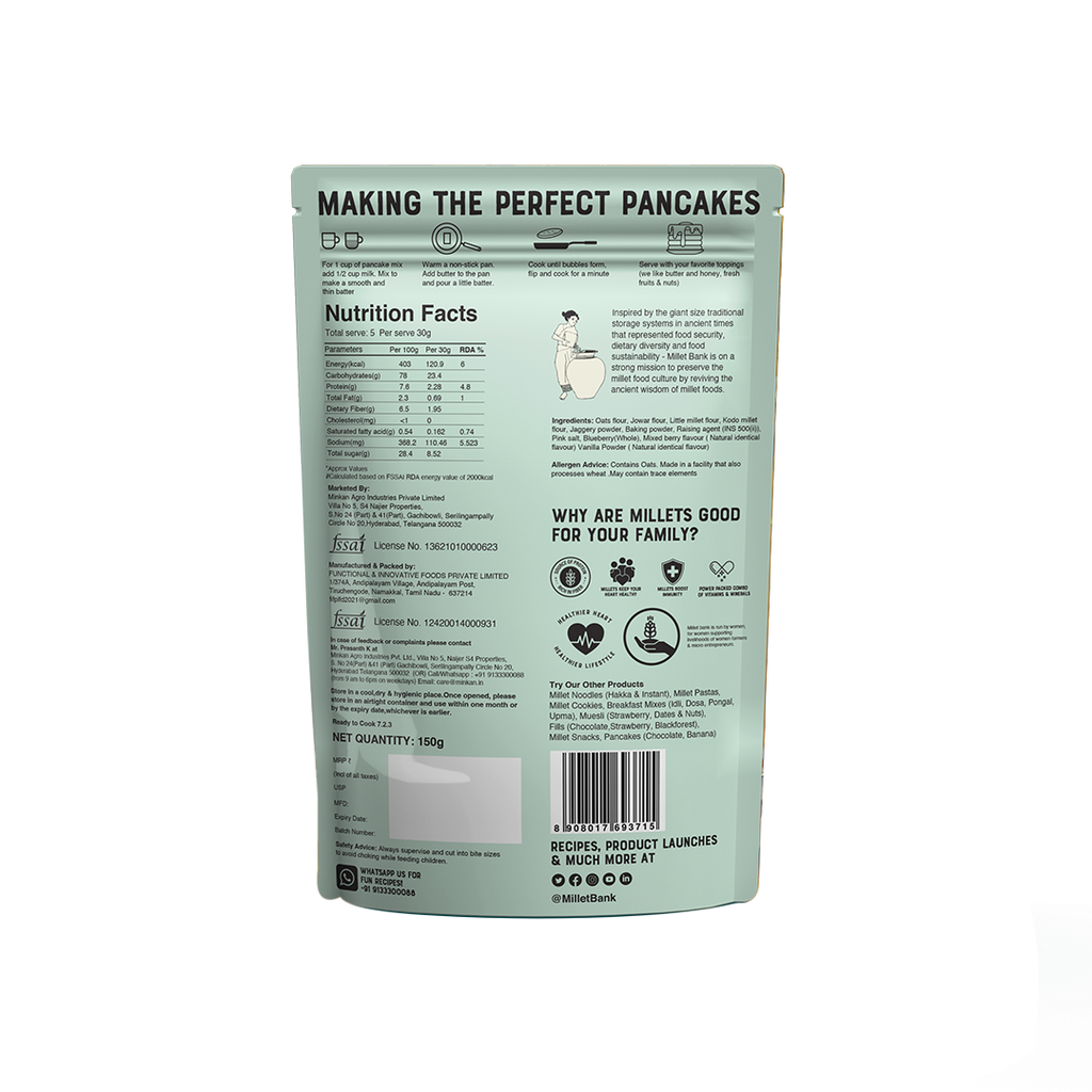 Blueberry Pancake Mix