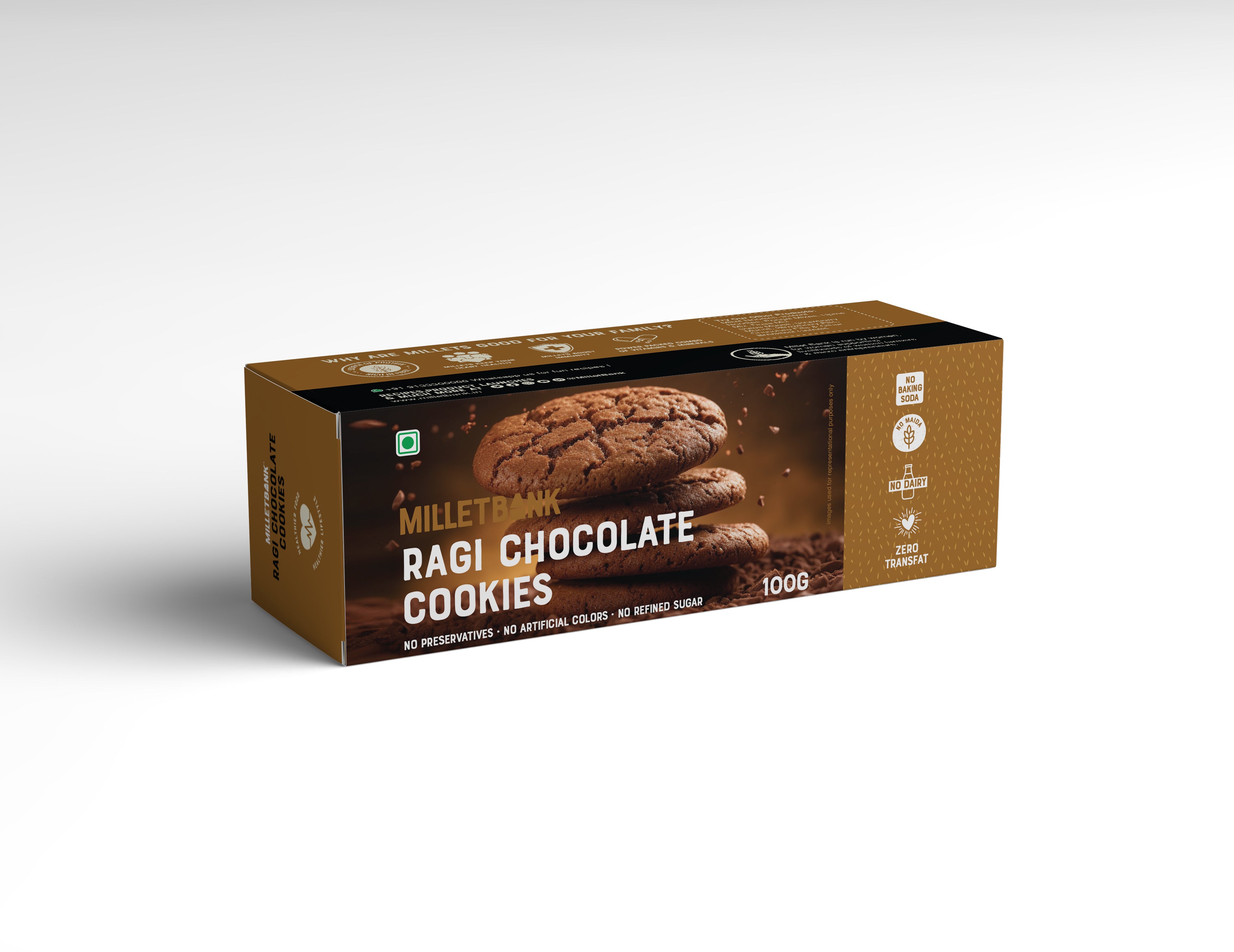 Ragi Chocolate Cookies